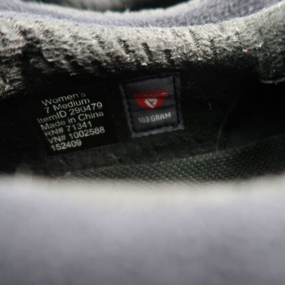 LL Bean Shoes Womens 7 Slip On Moc Insulated Comfort Leather Arctic Grip Black - Picture 14 of 15